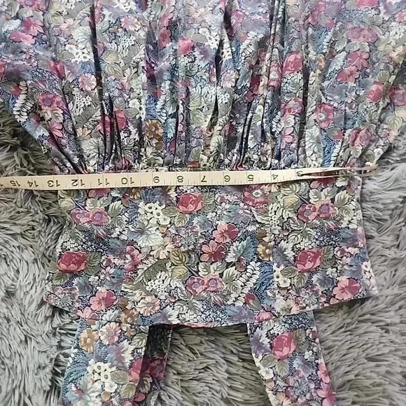 WOMENS Vintage 60s -70sCottage Garden Core Midi Floral Maxi Dress. Si… - Picture 9 of 12